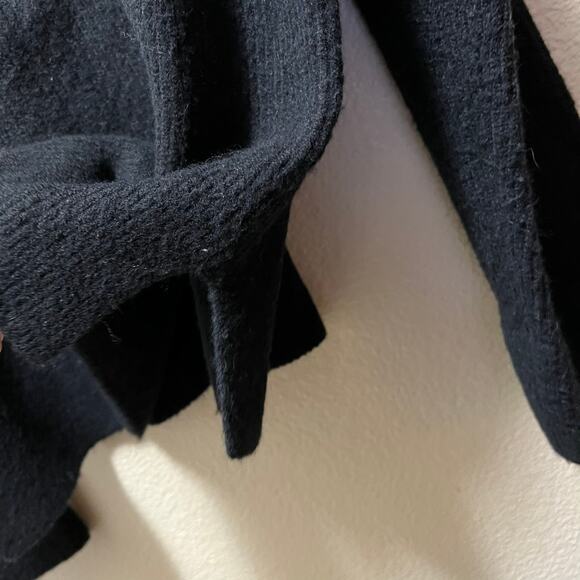 Madewell Black Square-Neck Pullover Sweater Style J9951 Alpaca Wool Blend Sz S - Picture 6 of 9